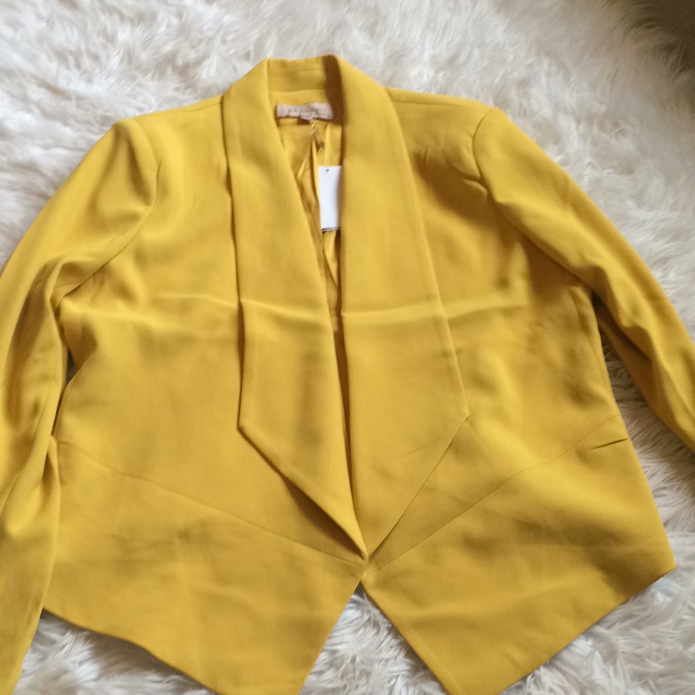Philosophy mustard blazer size 6 NWT - Picture 3 of 4